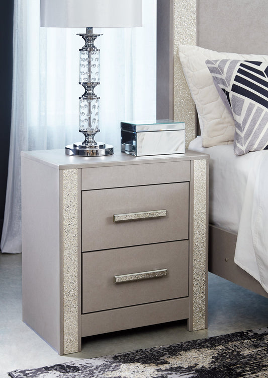 Surancha Two Drawer Night Stand Homeline Furniture