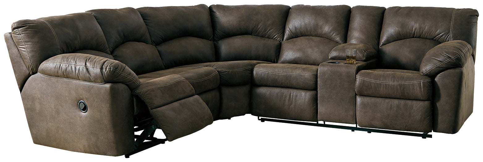 Tambo 2-Piece Sectional with Recliner Homeline Furniture