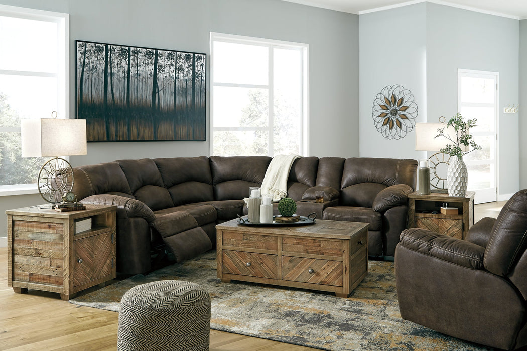 Tambo 2-Piece Sectional with Recliner Homeline Furniture