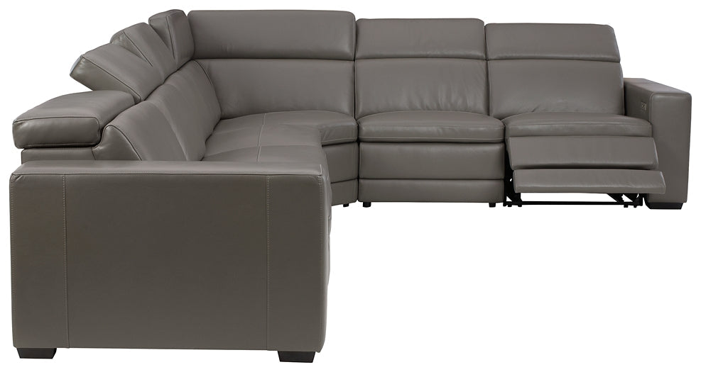 Texline 7-Piece Power Reclining Sectional Homeline Furniture