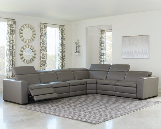 Texline 7-Piece Power Reclining Sectional Homeline Furniture