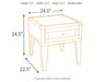 Todoe Rectangular End Table Homeline Furniture