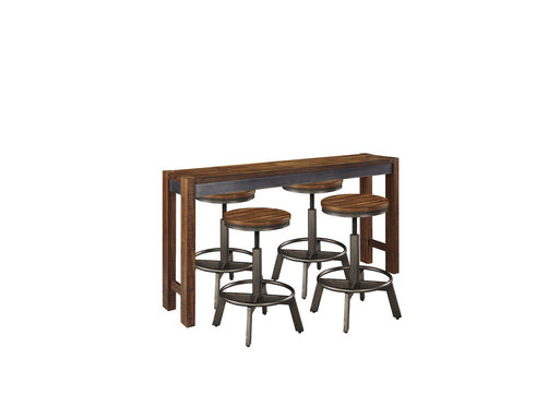 Torjin Counter Height Dining Table and 4 Barstools Homeline Furniture