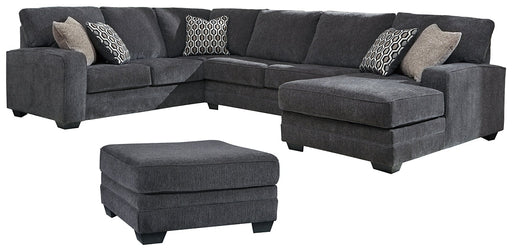 Tracling 3-Piece Sectional with Ottoman Homeline Furniture