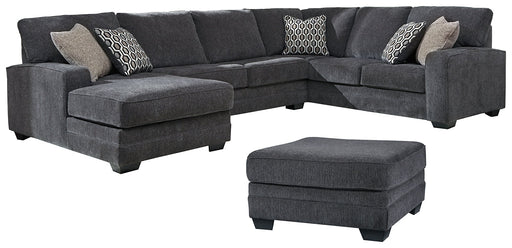 Tracling 3-Piece Sectional with Ottoman Homeline Furniture