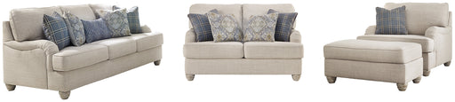 Traemore Sofa, Loveseat, Chair and Ottoman Homeline Furniture