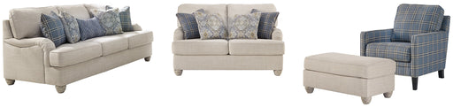 Traemore Sofa, Loveseat, Chair and Ottoman Homeline Furniture