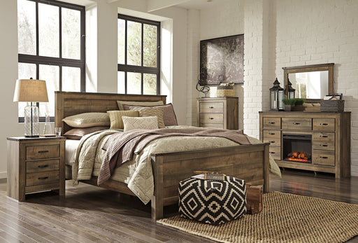 Trinell King Panel Bed with Dresser and Chest Homeline Furniture