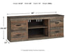 Trinell LG TV Stand w/Fireplace Option Homeline Furniture