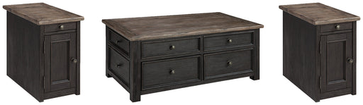 Tyler Creek Coffee Table with 2 End Tables Homeline Furniture