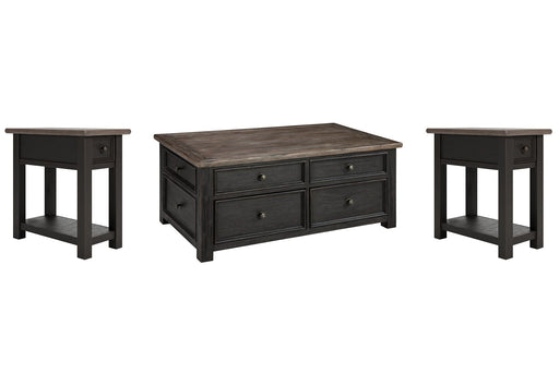 Tyler Creek Coffee Table with 2 End Tables Homeline Furniture