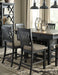 Tyler Creek Counter Height Dining Table and 4 Barstools Homeline Furniture