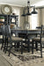 Tyler Creek Counter Height Dining Table and 4 Barstools Homeline Furniture