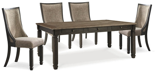 Tyler Creek Dining Table and 4 Chairs Homeline Furniture