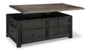 Tyler Creek Lift Top Cocktail Table Homeline Furniture