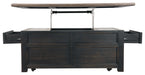 Tyler Creek Lift Top Cocktail Table Homeline Furniture