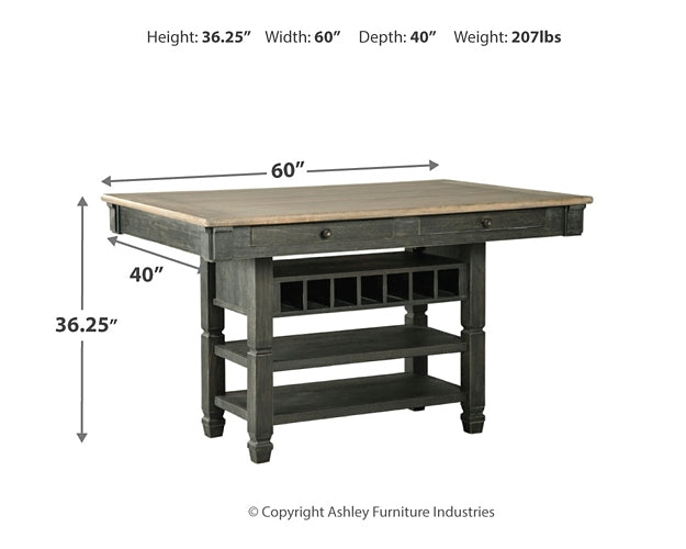 Tyler Creek RECT Dining Room Counter Table Homeline Furniture