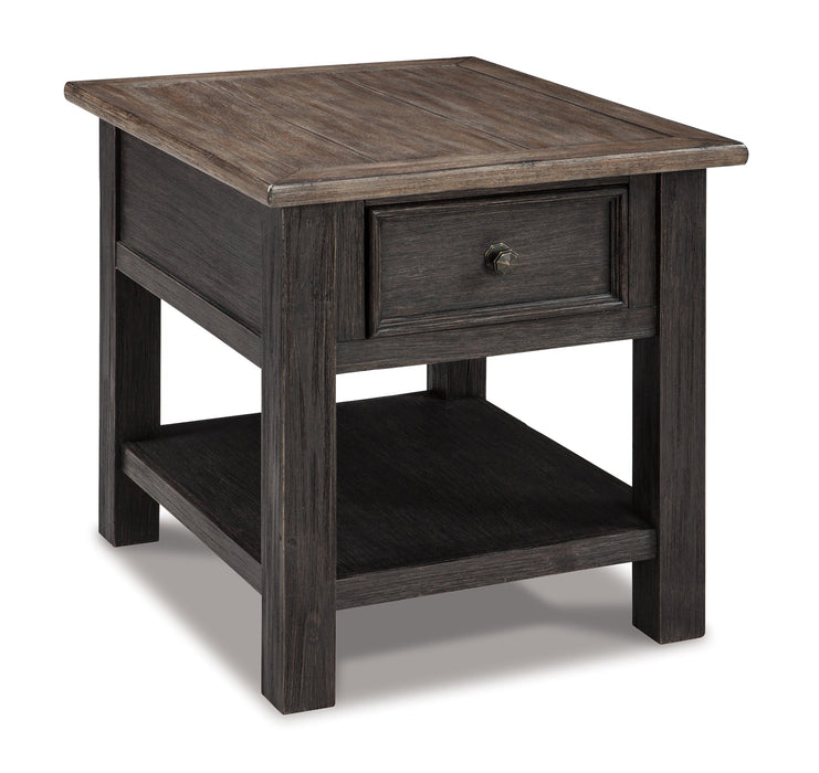 Tyler Creek Rectangular End Table Homeline Furniture