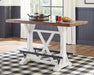 Valebeck Counter Height Dining Table and 2 Barstools Homeline Furniture