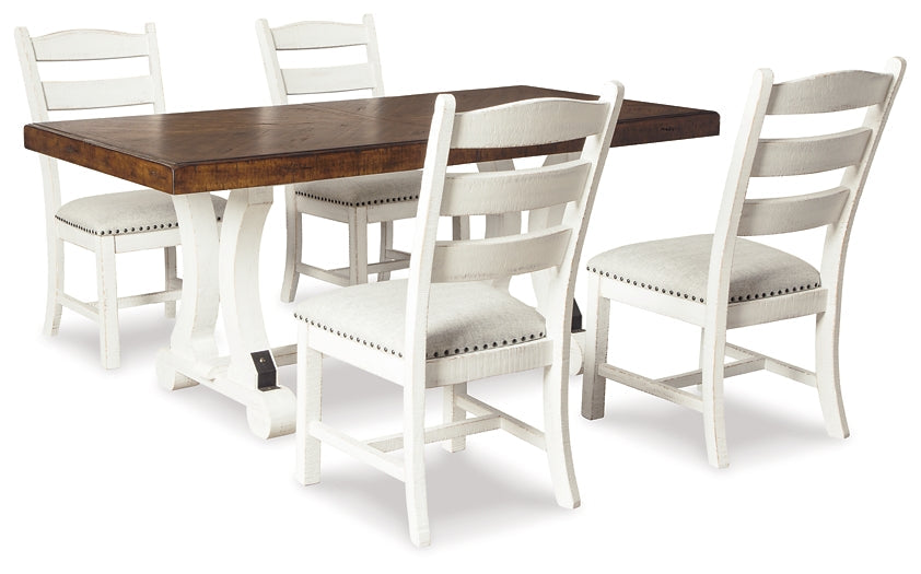 Valebeck Dining Table and 4 Chairs Homeline Furniture