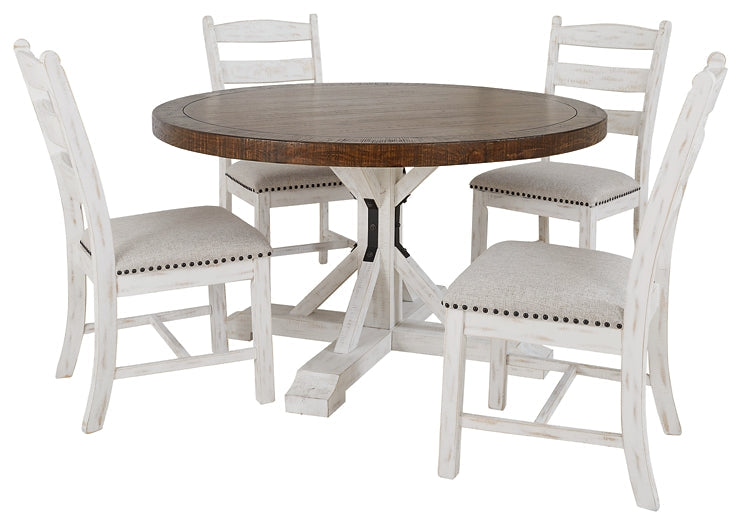 Valebeck Dining Table and 4 Chairs Homeline Furniture