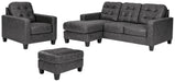 Venaldi Sofa Chaise, Chair, and Ottoman Homeline Furniture