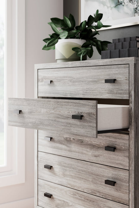 Vessalli Five Drawer Wide Chest Homeline Furniture