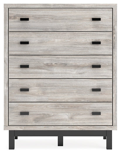 Vessalli Five Drawer Wide Chest Homeline Furniture