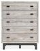 Vessalli Five Drawer Wide Chest Homeline Furniture