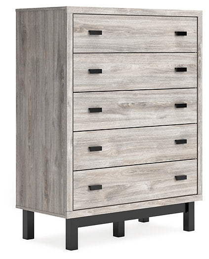 Vessalli Five Drawer Wide Chest Homeline Furniture