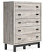 Vessalli Five Drawer Wide Chest Homeline Furniture