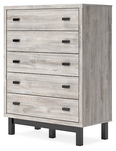 Vessalli Five Drawer Wide Chest Homeline Furniture