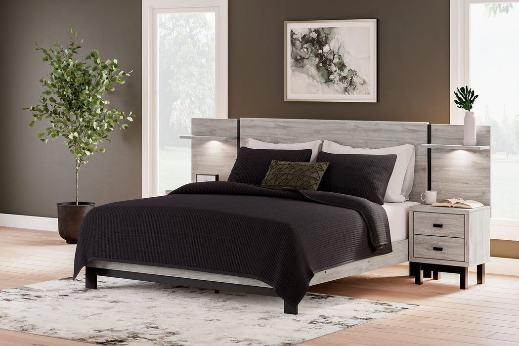 Vessalli Queen Panel Bed with Extensions Homeline Furniture