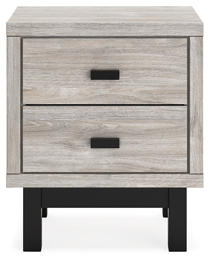 Vessalli Two Drawer Night Stand Homeline Furniture