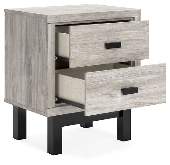 Vessalli Two Drawer Night Stand Homeline Furniture