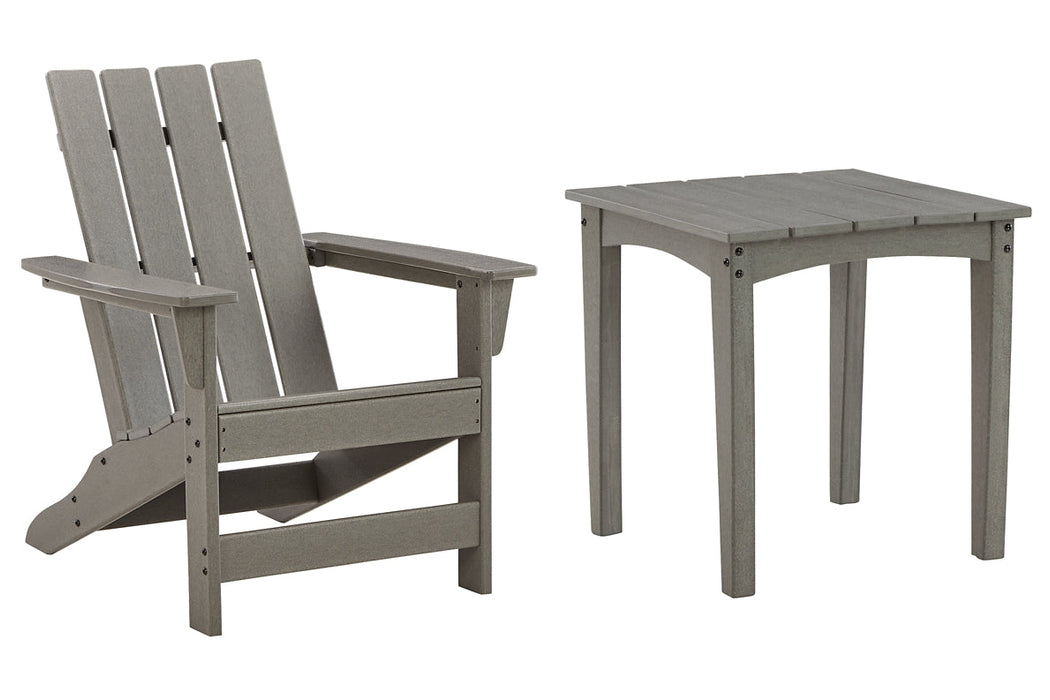 Visola Outdoor Adirondack Chair and End Table Homeline Furniture