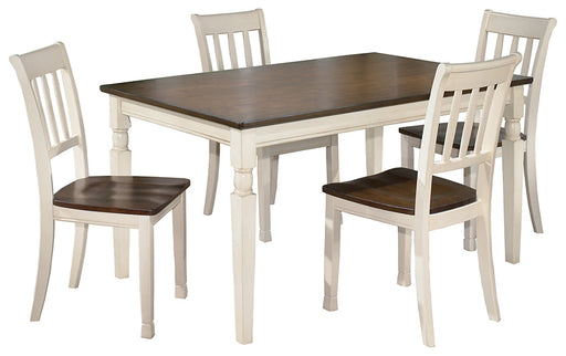 Whitesburg Dining Table and 4 Chairs Homeline Furniture