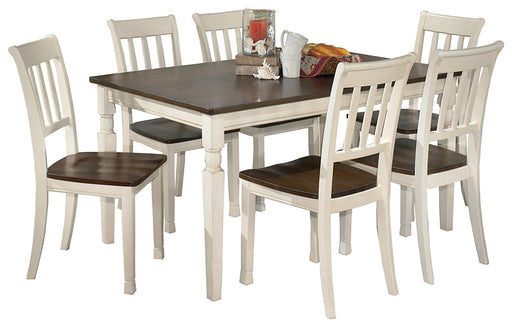 Whitesburg Dining Table and 6 Chairs Homeline Furniture