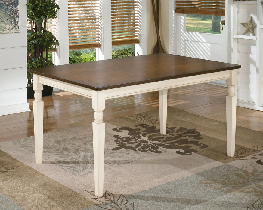 Whitesburg Dining Table and 6 Chairs with Storage Homeline Furniture