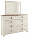 Willowton Dresser and Mirror Homeline Furniture