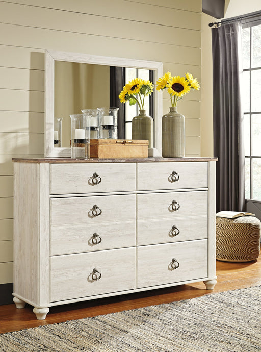 Willowton Dresser and Mirror Homeline Furniture