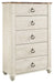 Willowton Five Drawer Chest Homeline Furniture