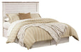 Willowton Queen/Full Panel Headboard with Mirrored Dresser Homeline Furniture