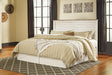 Willowton Queen/Full Panel Headboard with Mirrored Dresser and 2 Nightstands Homeline Furniture