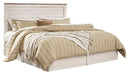 Willowton Queen/Full Panel Headboard with Mirrored Dresser and Chest Homeline Furniture