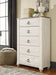 Willowton Queen/Full Panel Headboard with Mirrored Dresser and Chest Homeline Furniture