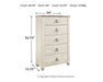 Willowton Queen/Full Panel Headboard with Mirrored Dresser and Chest Homeline Furniture