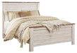 Willowton Queen Panel Bed with 2 Nightstands Homeline Furniture