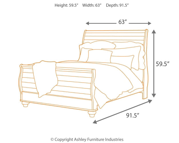 Willowton Queen Sleigh Bed Homeline Furniture