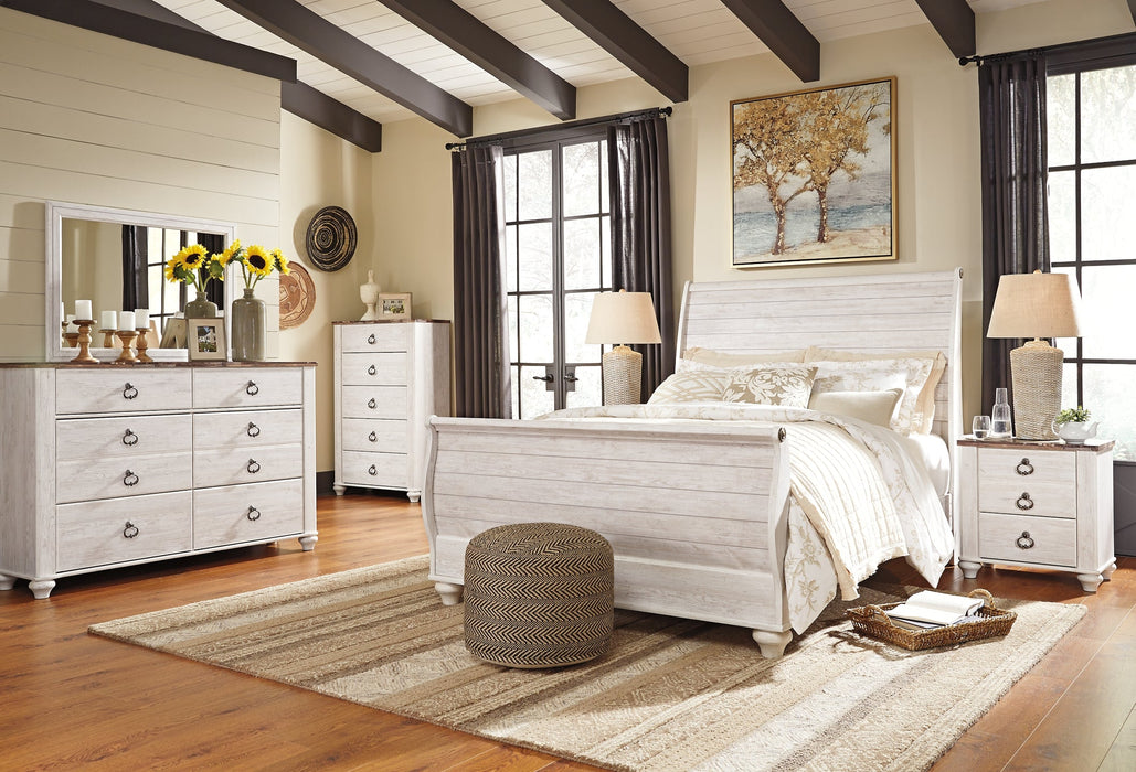 Willowton Queen Sleigh Bed Homeline Furniture